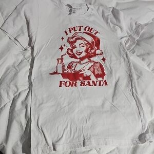 Bella Canvas Tee *I Put Out For Santa* Graphic